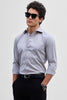 Light Grey Slim Fit Stretch Shirt