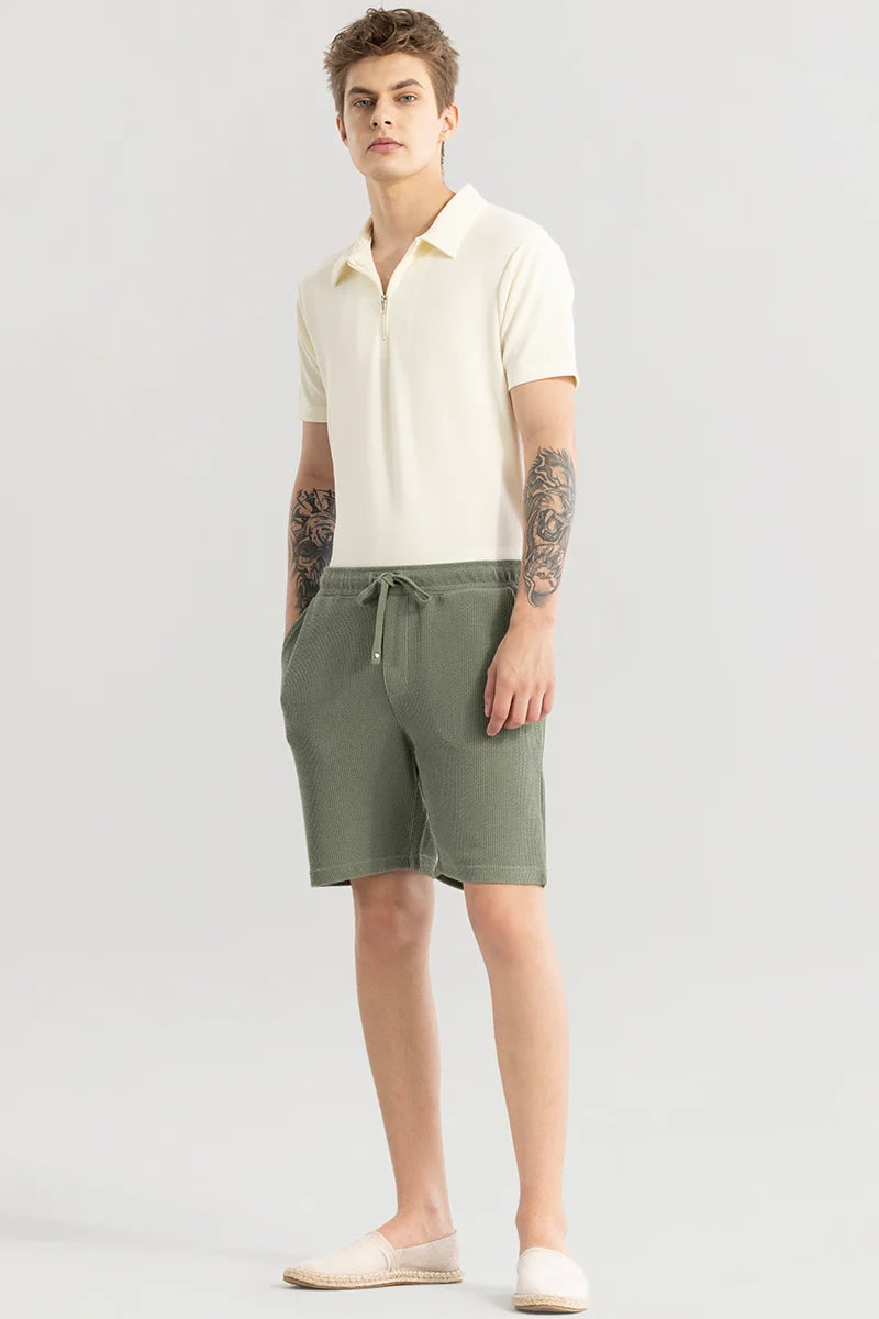 Tectoneer Olive Regular Fit Shorts