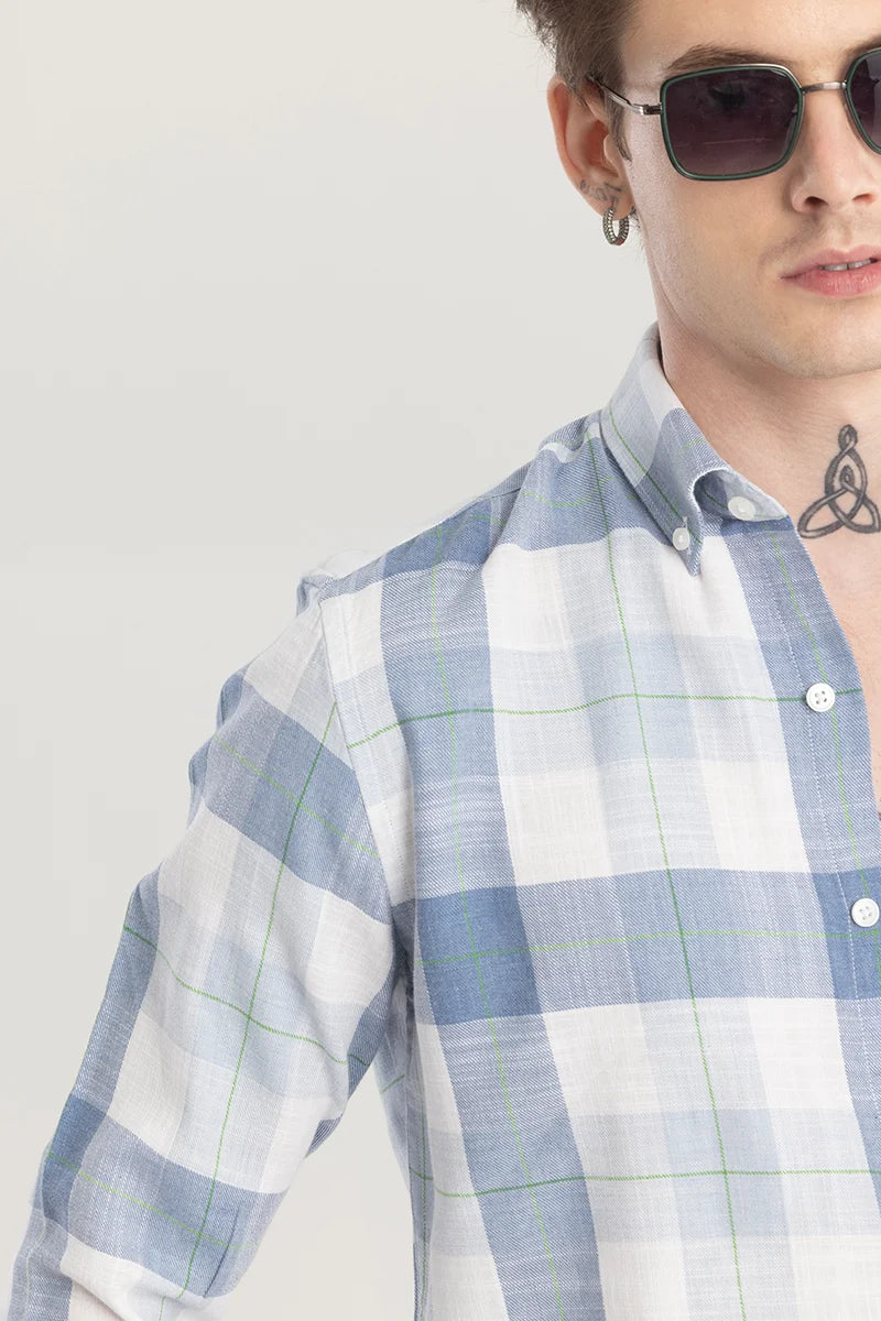 Plaidify Blue Checkered Shirt