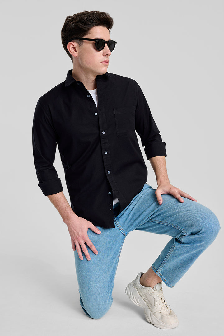 Black Slim Fit Shirt