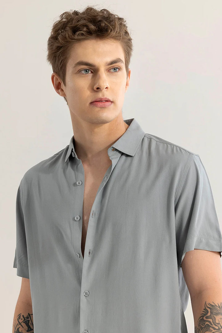 Breezeform Grey Plain Shirt