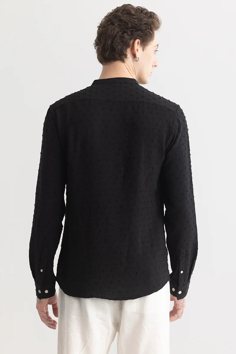 Texturity Textured Black Shirt