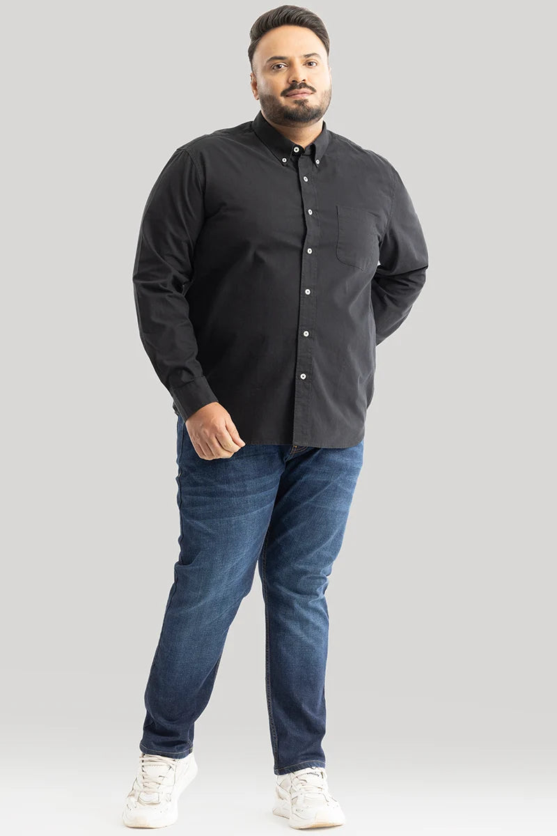 Lucia Black Plain Shirts