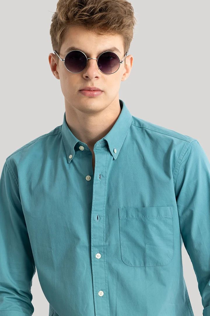 Teal Oxford Shirt