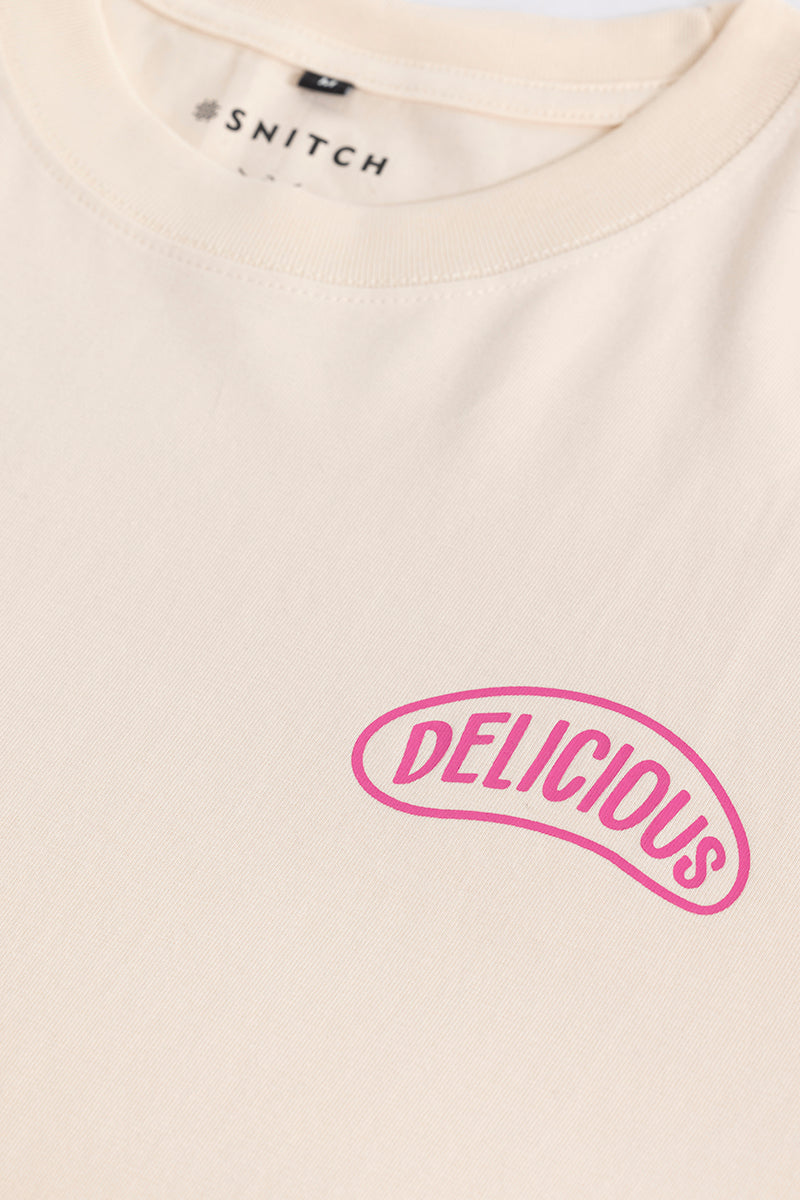 The Burger Cream Oversized T-Shirt