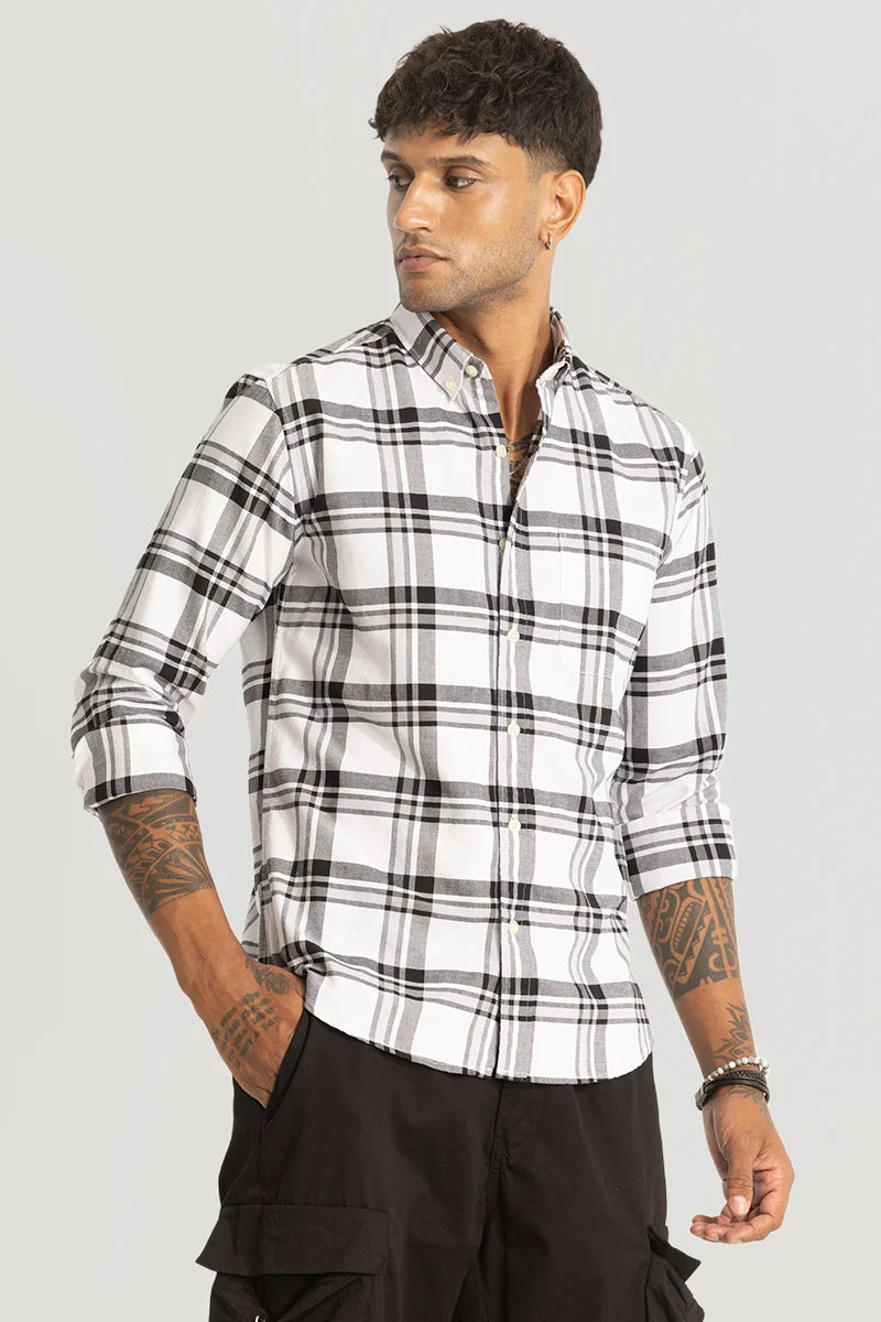 White Checks Oxford Shirt