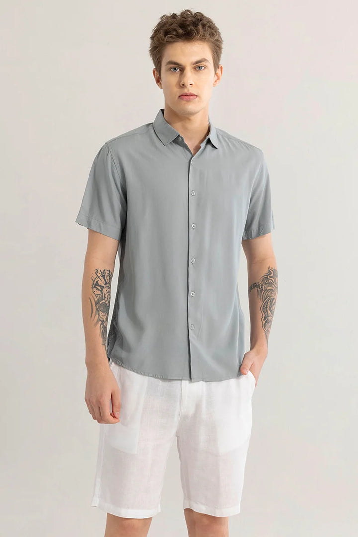 Breezeform Grey Plain Shirt