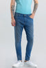 Livia Blue Plain Skinny Fit Jeans