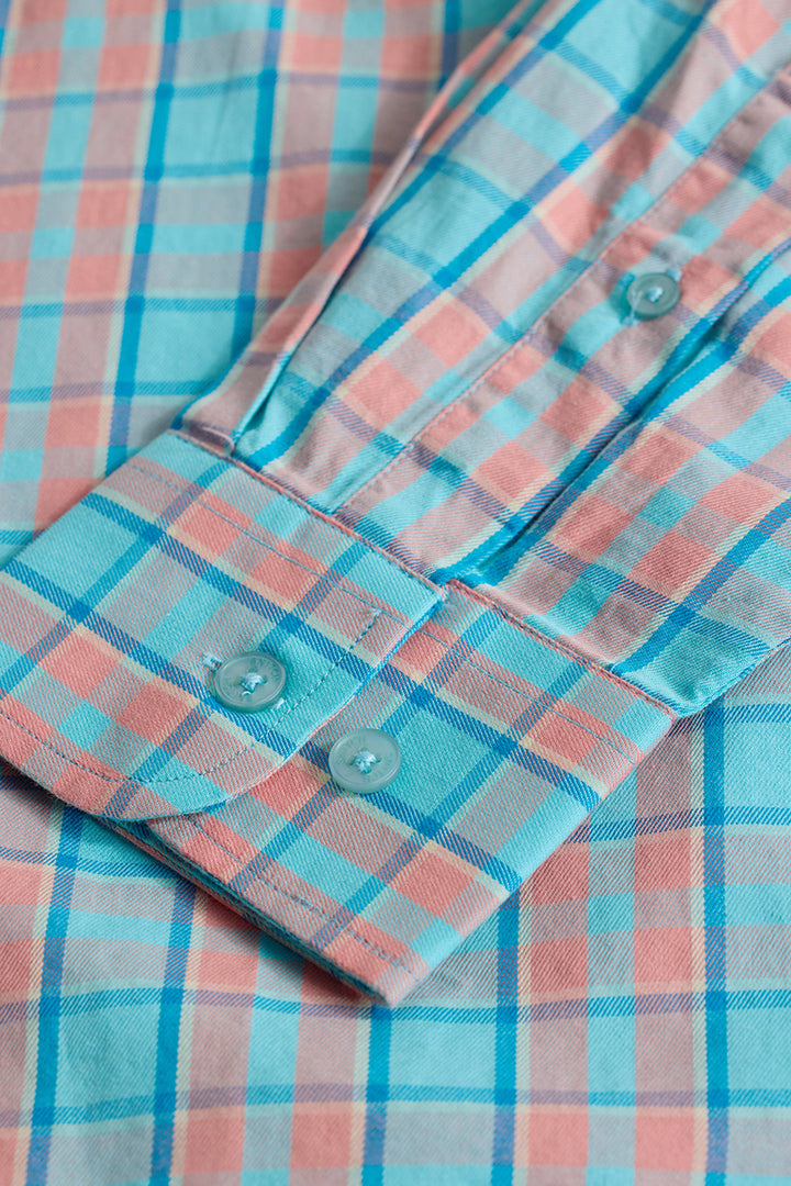 Blue Checks Slim Fit Shirt