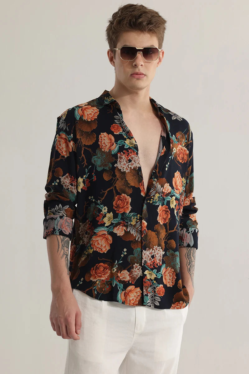 Floratique Black Shirt