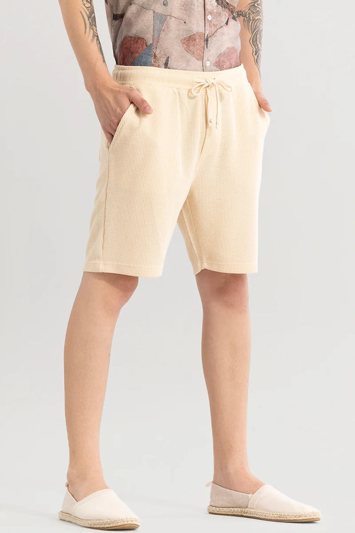 Tectoneer Beige Regular Fit Shorts