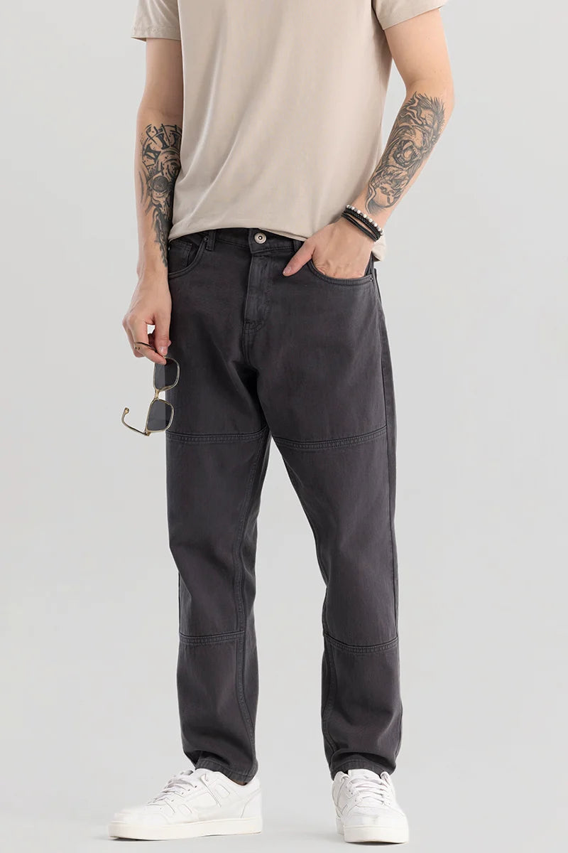 Trendstitch Grey Baggy Fit Jeans