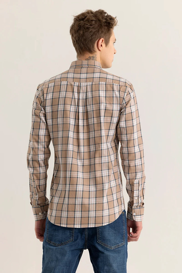 Dupplin Grid Brown Checked Shirt