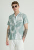 Light Green Cuban Abstract Shirt