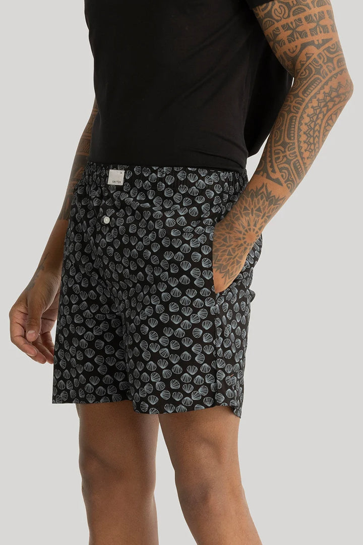 Nico Black Printed Boxers