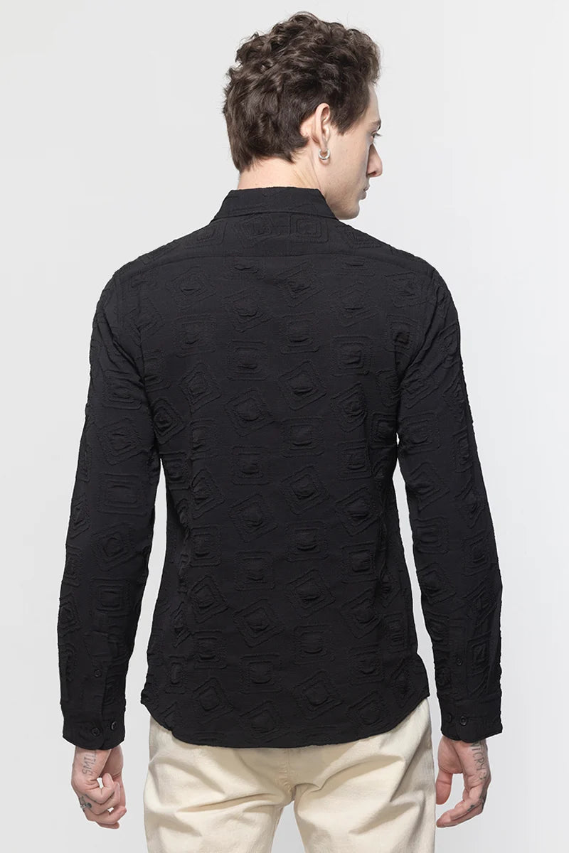 TextuRiche Square Black Shirt