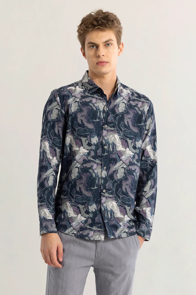 Camofrost Abstract Blue Shirt