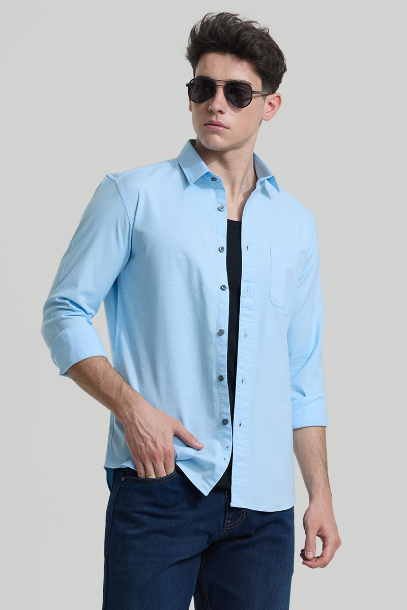 Blue Slim Fit Shirt