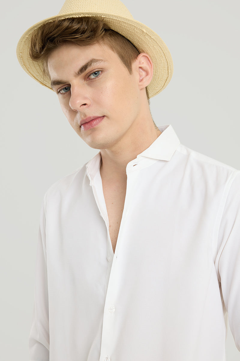 White French Collar Shirt