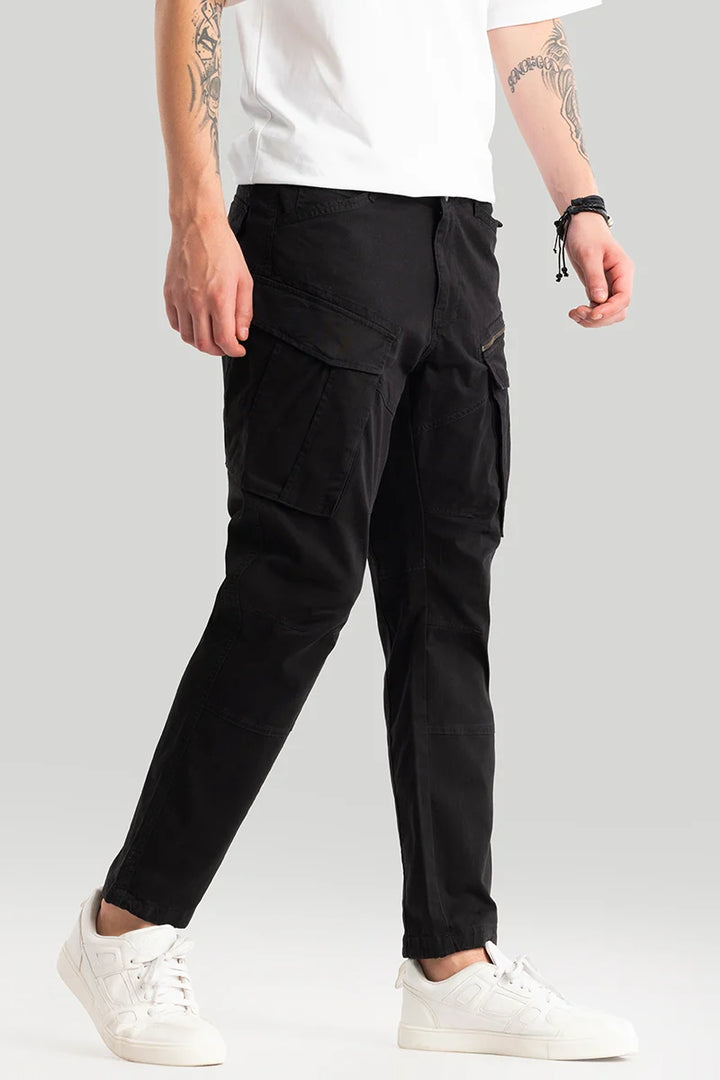 Tyke Pro Black Cargo Pant