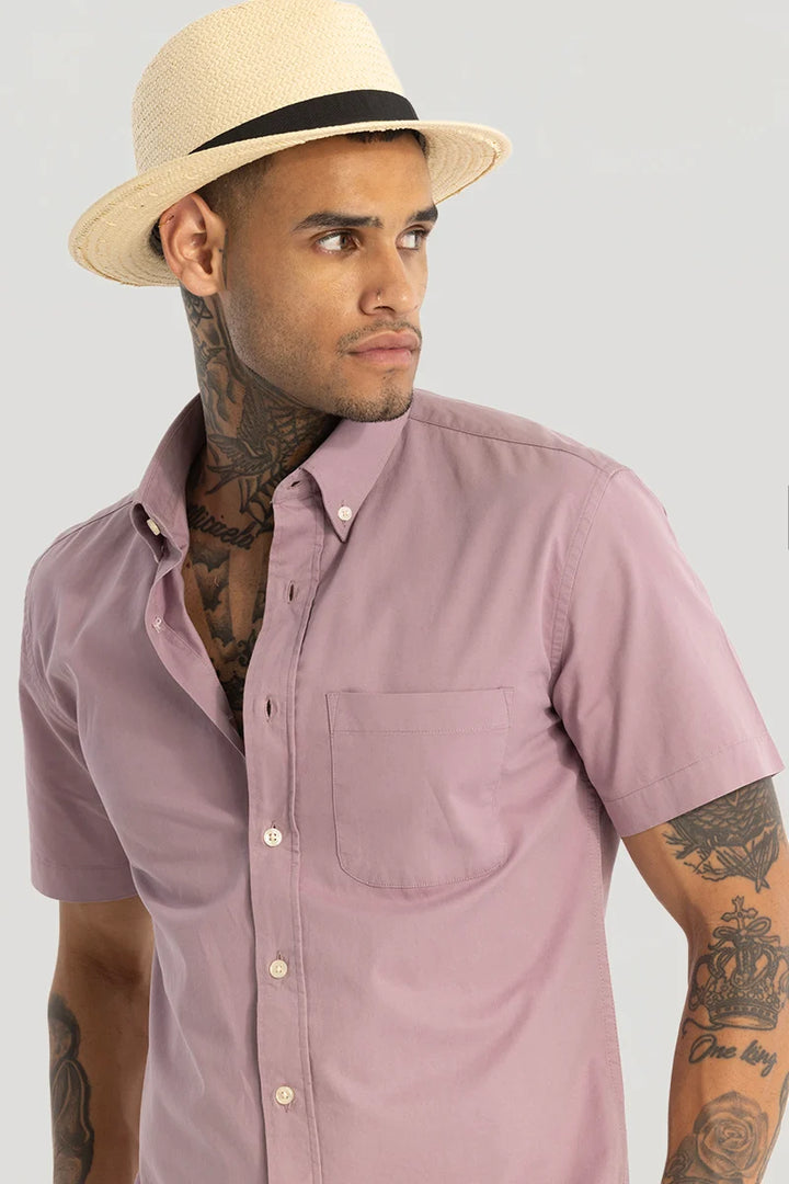 Mauve Oxford Solid Shirt