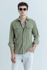 Jezzi Teal Green Corduroy Overshirt