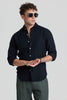 Black Textured Slim Fit Shirt