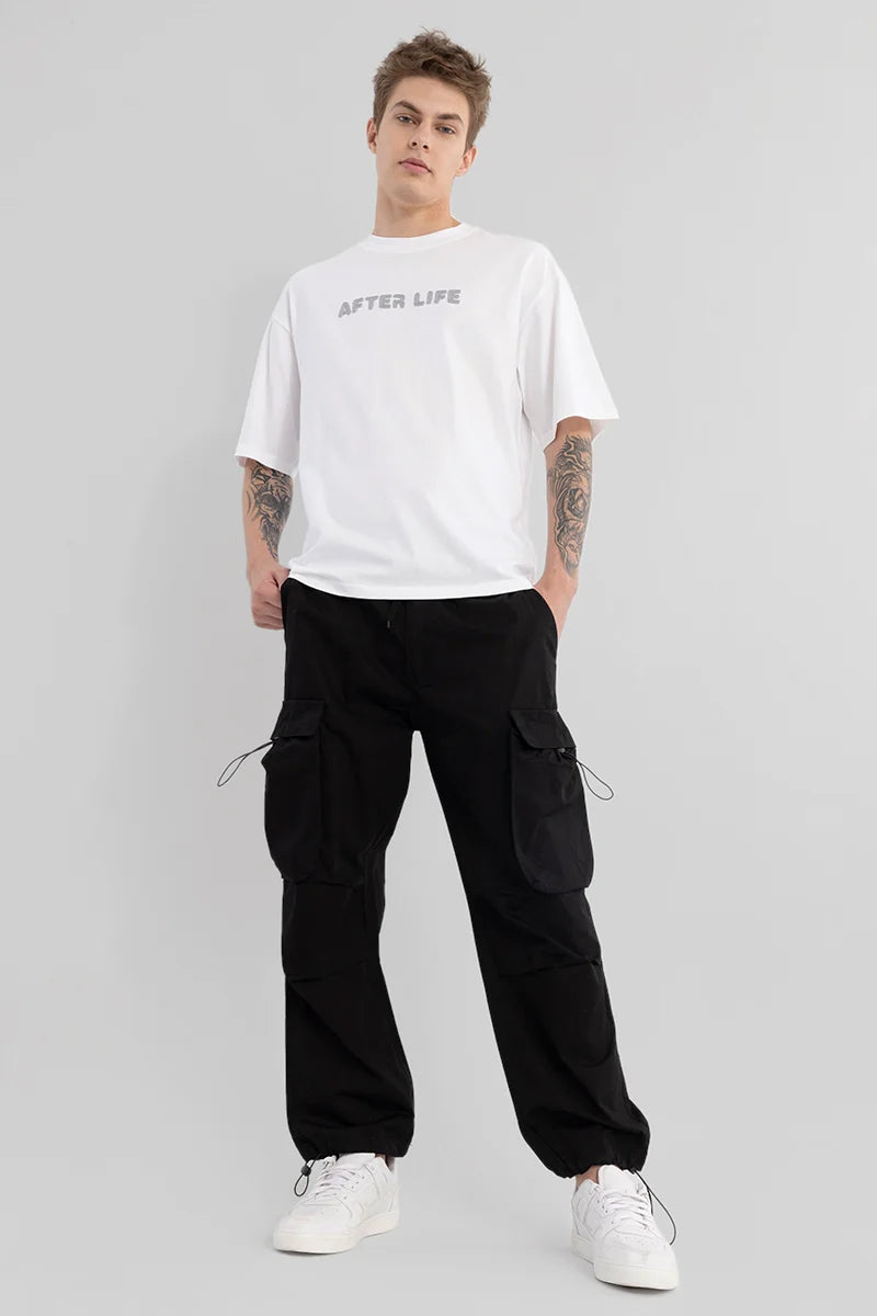 Pockethive Black Parachute Pants