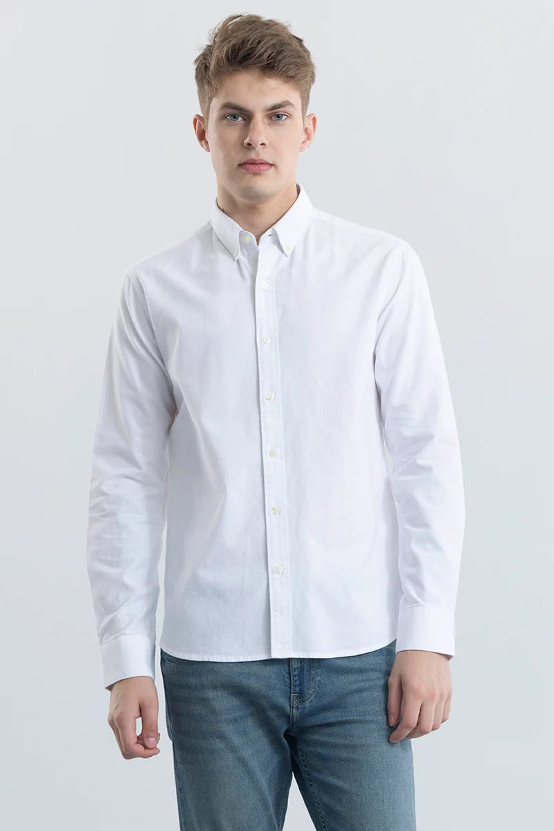 ClassicContour Plain White Shirt