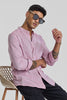 Light Pink Textured Linen Shirt