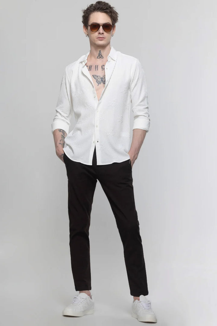 TextuRiche Snowy White Shirt