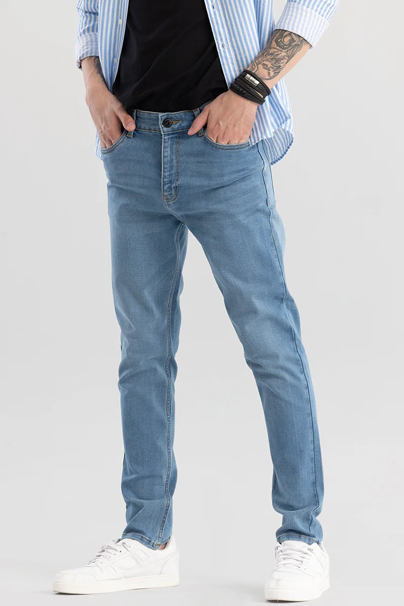 Denity Light Blue Slim Fit Jeans