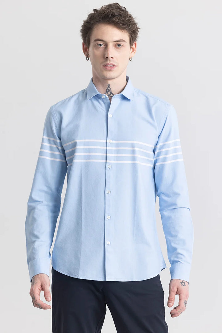 Line Thread Blue Stripe Shirt