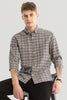 Grey Checks Oxford Shirt