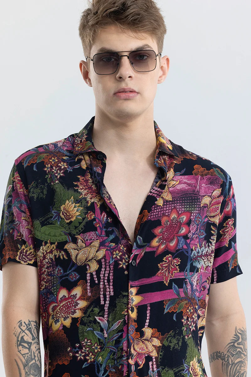 Orlando Purple Floral Shirts