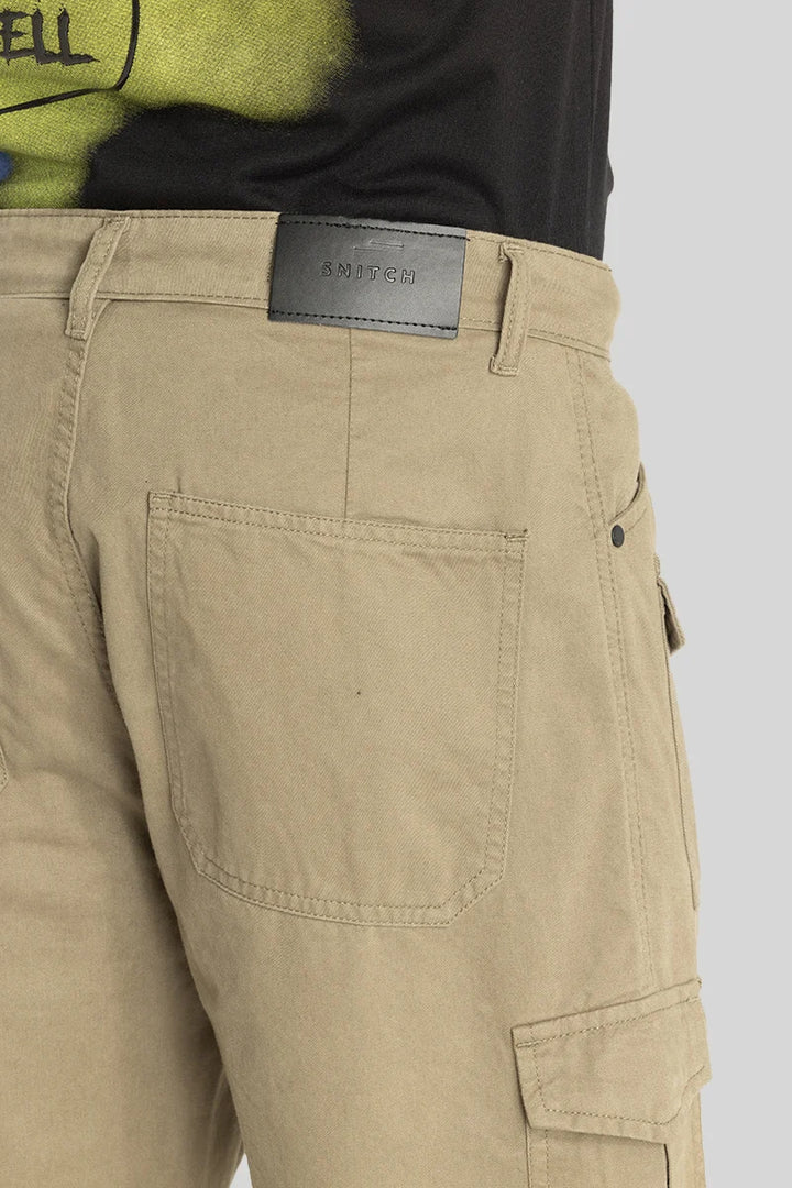 Nils Loose Fit Khaki Cargo Pants