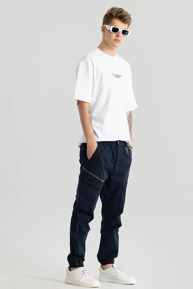 Thibaut Navy Relaxed Fit Cargo Pant