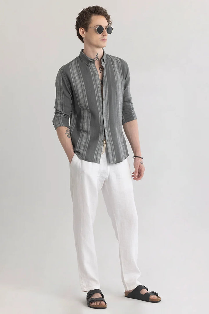 Strideglint Grey Stripe Shirt