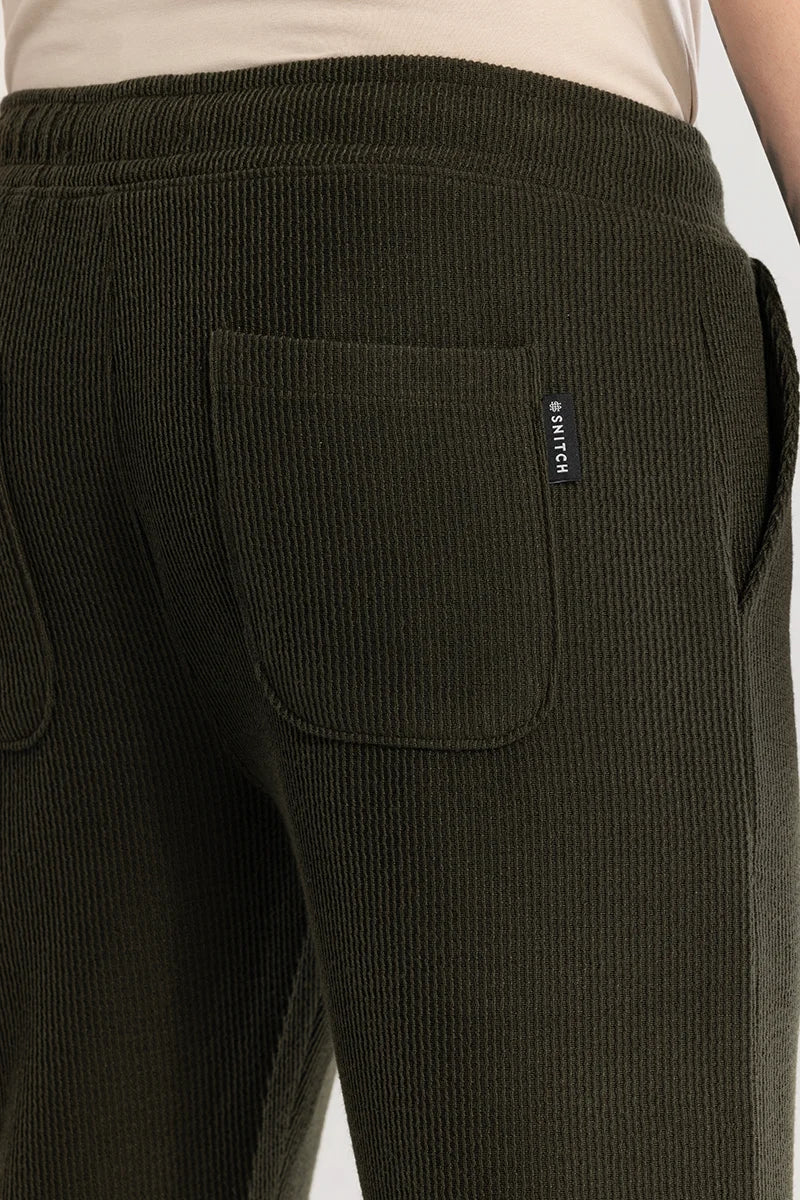 Wafflepants Olive Relaxed Fit Joggers