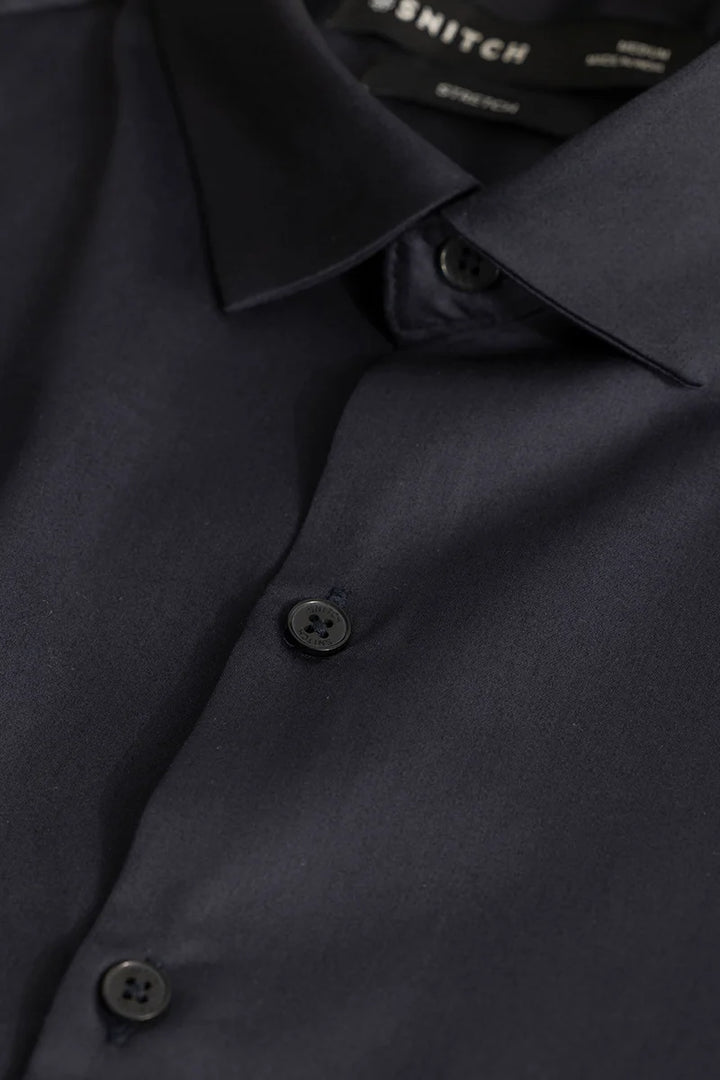 Etnni Charcoal Grey Plain Stitchless Shirt