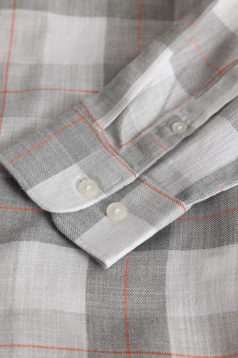 Plaidify Grey Checkered Shirt