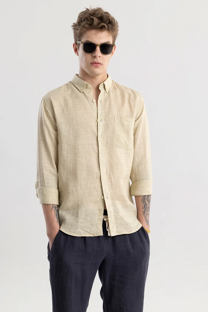 Camric Khaki Linen Shirt