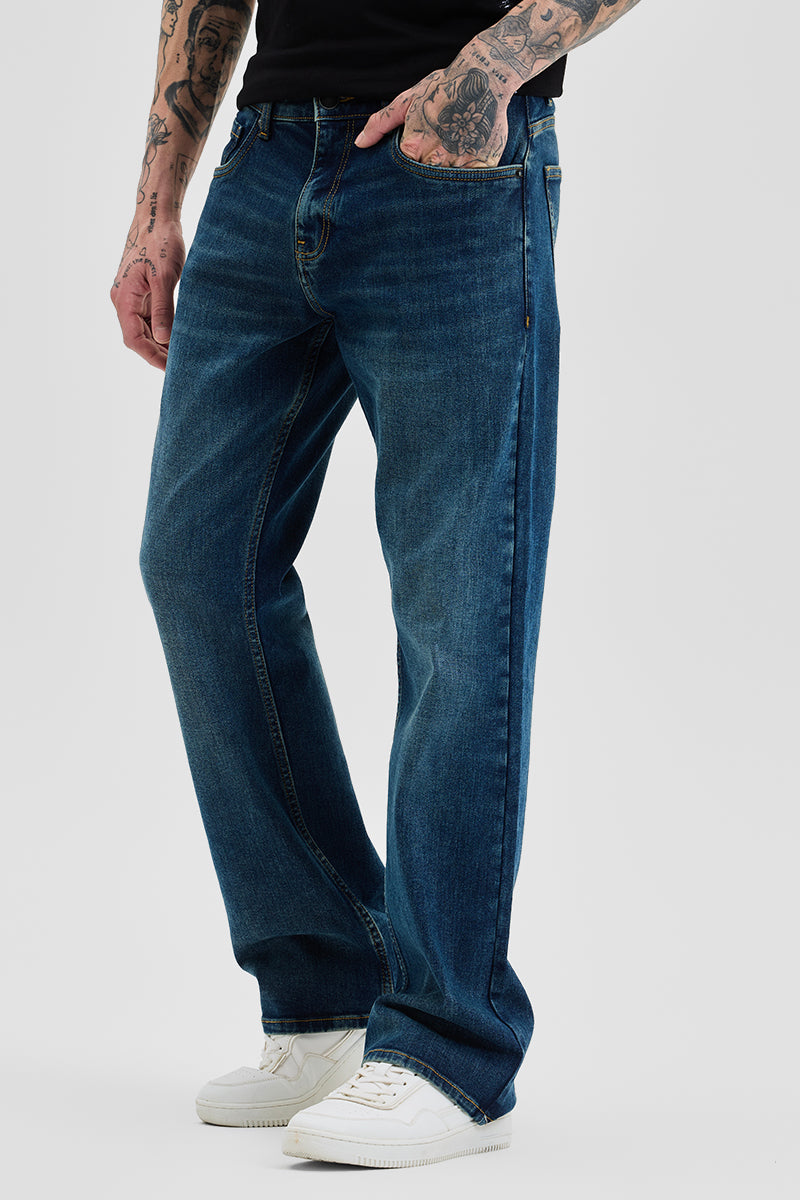 Dark Blue Bootcut Jeans