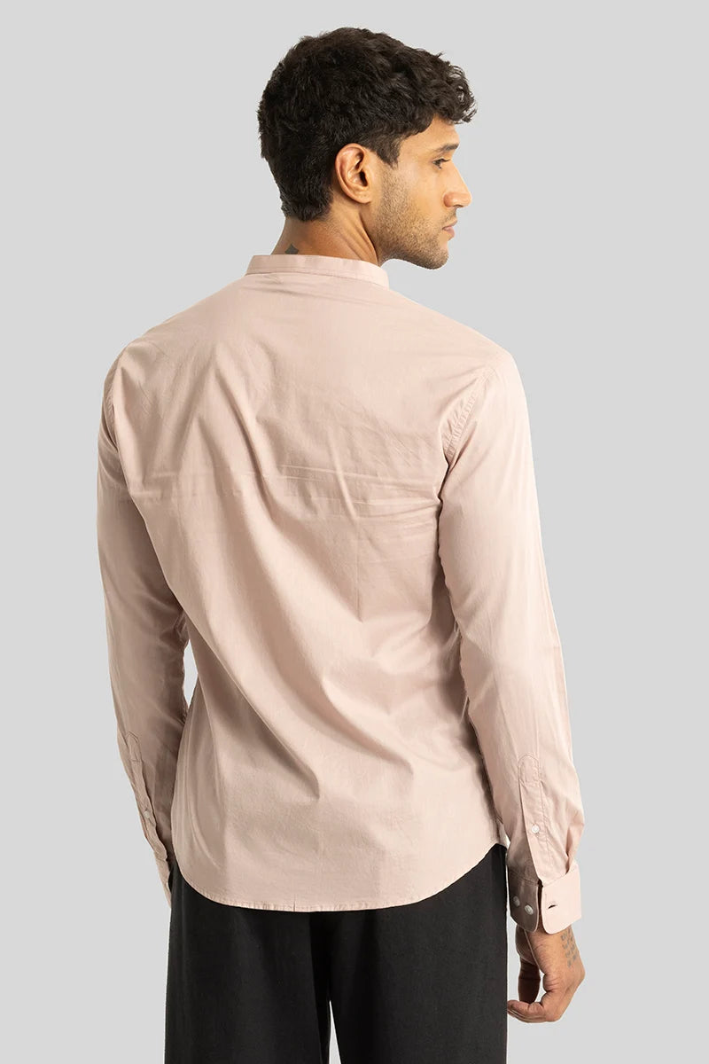 Yngve Beige Plain Shirt