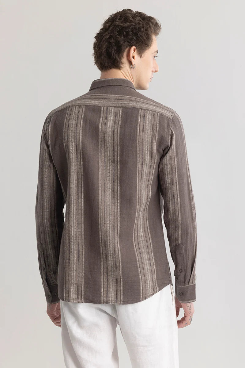 Strideglint Brown Stripe Shirt