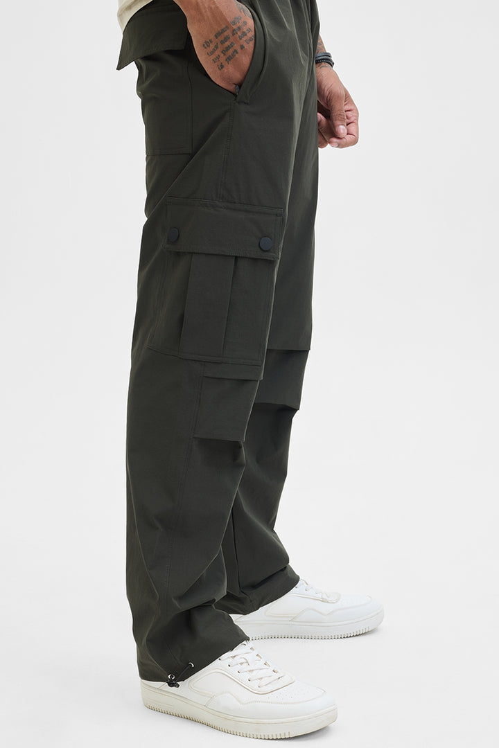 Dark Green Relaxed Fit Cargo