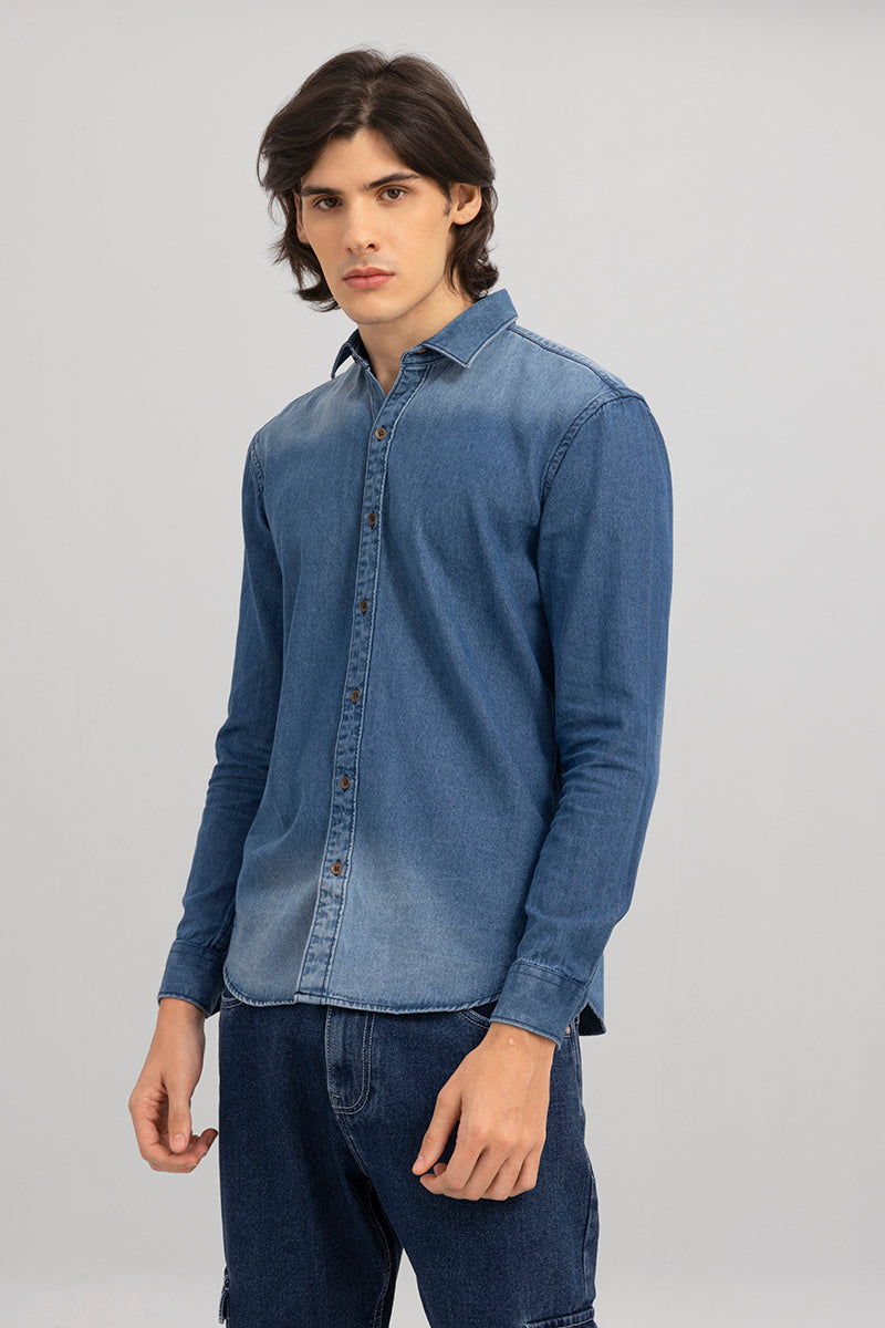 Inkast Royal Blue Denim shirt