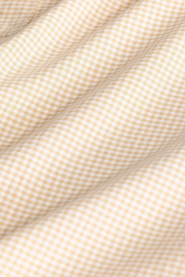 Cream Oxford Checks shirt