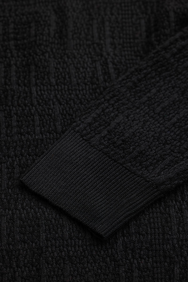 Black Knitted Sweater