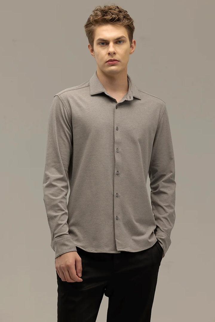 Ulrik Grey Plain Shirt